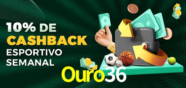 10% de bônus de cashback na Ouro36